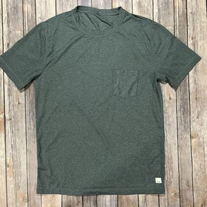 Vuori Tradewind Performance Tee Shirt Pocket Crew Small Mens Grey Active Gym - Picture 1 of 6