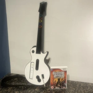 Guitar Hero 3 Legends Of Rock Bundle Videogioco Wii Telecomando Les Paul Guitar Set - Foto 1 di 23