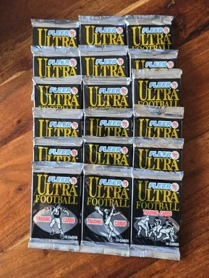  1991 FLEER ULTRA FOOTBALL FACTORY SEALED PACKS 14 Cards Per Pack 18 Packs - Image 1 of 4