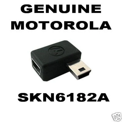 Genuine Motorola Right Angled Mini USB - Mini USB Adaptor Female - Male SKN6182A - Image 1 of 2