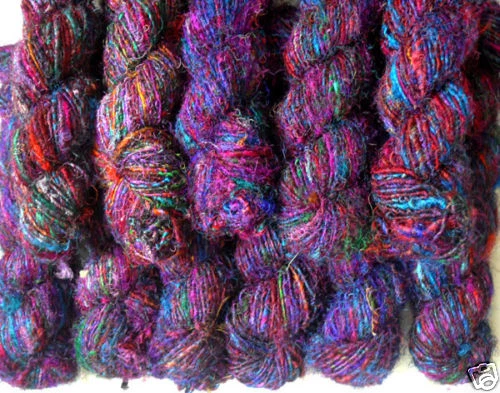 5 SKEINS HIMALAYA RECYCLED SOFT SILK YARN CROCHET WOVEN 500 GRAMS  - Image 1 of 1