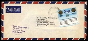Mayfairstamps Tonga 1983 Peace Corps to Washington DC Cover aaj_75209