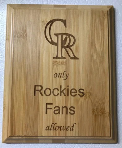 MLB Colorado Rockies Plaque Cover