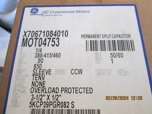 NUEVO MOTOR GE X70671086010 380-415/460V 1075 RPM MOT04763 1/2" DIA. - Imagen 1 de 3