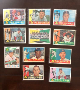 1960 Topps Baseball 17 Card Lot - ST. LOUIS CARDINALS - VG- NICE! - Picture 1 of 4