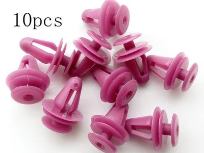 10 retenedores de nailon con clip para tablero de moldura de puerta delantera trasera para GM para Toyota 67771-12050 Foto 1 de 2