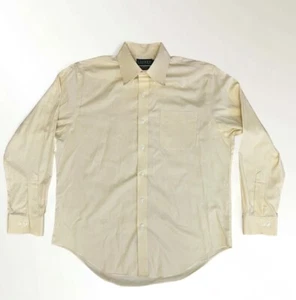 Lauren Ralph Lauren Dress Shirt Men's XL Yellow Long Sleeve Cotton - Picture 1 of 3