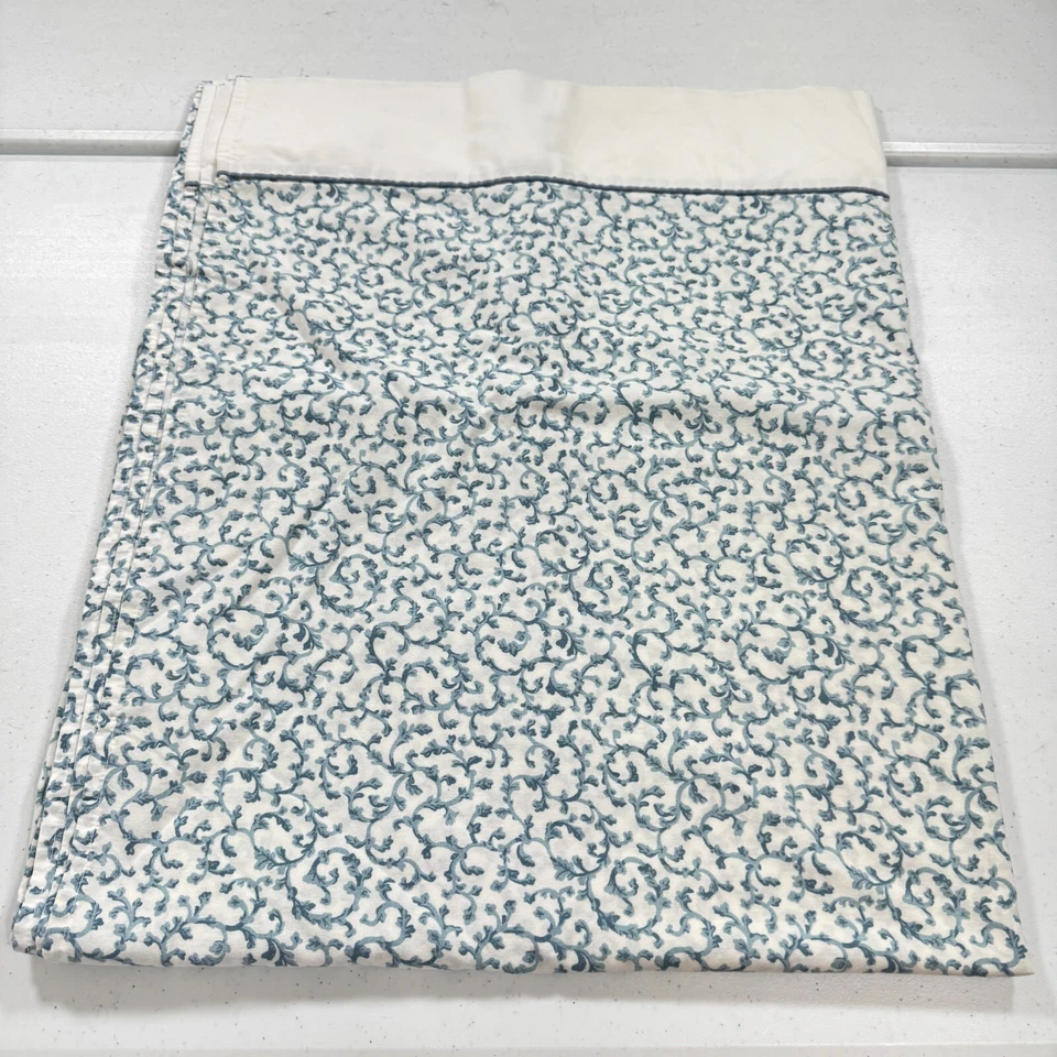 Sábana plana vintage croscill azul completo floral mezcla algodón y2k años 90 80 Foto 1 de 4