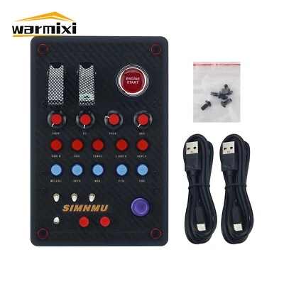 SIMNMU Button Box SIM Racing Control Box Racing Simulator RGB Light Effects - Bild 1 von 4