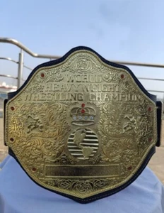 WWE Big Gold World Heavyweight Wrestling Championship Belt 4MM Brass belt. - Picture 1 of 6