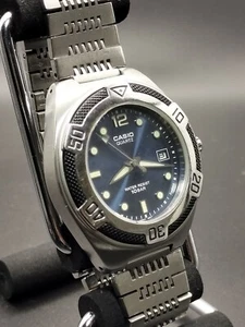 Reloj Hombre Casio EF-101 Diver Cuarzo Batería Reemplazado De Japón - Imagen 1 de 16