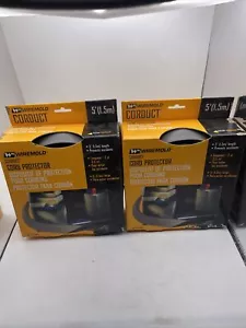 Juego de 2 protectores de cable sobre piso de 1 canal gris Wiremold Corduct 5 pies GRIS - Imagen 1 de 8