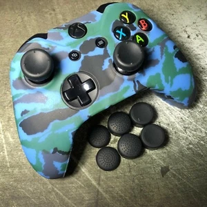 Bundle of Silicone Rubber Skin Case Cover Analog Grips For Xbox One Controller - Picture 1 of 24