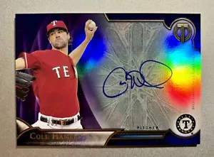 Cole Hamels Topps Tribute Auto 33/50 Phillies/Rangers - Picture 1 of 3