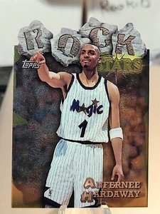 1997-98 Topps Anfernee Hardaway Rock Stars Die-Cut Insert #RS6 Orlando Magic - Picture 1 of 9