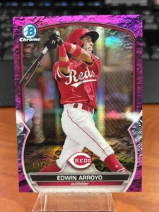 Edwin Arroyo 2023 Bowman Chrome Fuchsia Lunar Refractor (QUC018493) - Picture 1 of 2