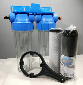 2 Stage HMA High Flow Water Filter KOI Pond Dechlorinator Chlorine Removal - Picture 1 of 4