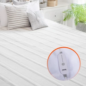 Electric Heated Mattress Pad 78"x80" King Size Coral Fleece Auto Off - Picture 1 of 12