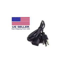 3 Prong POWER CORD CABLE For Dell PC Computer & Monitor - Picture 1 of 2