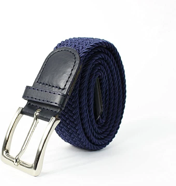 cintura elastica intrecciata colore blu - Immagine 1 di 1