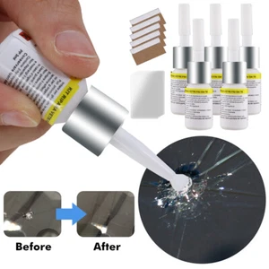 5-Pack Auto Glass Nano Repair Fluid Car Windshield Resin Crack Tool Kit Crack - Picture 1 of 14