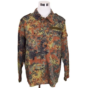 German Bundeswehr Flecktarn Camo Military Shirt GR16 3XL Tall Cotton - Picture 1 of 12