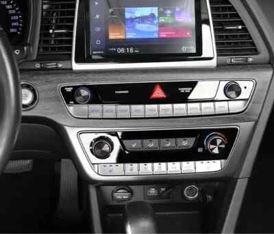 Wood Grain Engine Start Stop Button Panel Decor Trim For Hyundai Sonata 2016-19 - Image 1 of 4