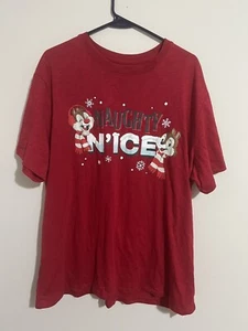 Chip And Dale Naughty N'Ice 2021 Christmas Holiday Disney T-Shirt - Picture 1 of 3