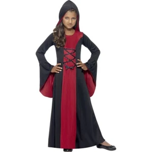 Kapuzenkleid Mädchen - S 4 - 6 Jahre 115 - 128 cm - Mittelalter Kostüm Kinder - Bild 1 von 3
