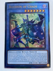 Illusion of Chaos 1st Edition Prismatic Ultimate Rare RA02-EN020 Yu-Gi-Oh! - Picture 1 of 2