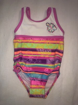 NUEVO sin etiquetas - Bebés Niñas - Traje de baño 1 pieza - Talla 24 m - Floral - Multicolor - por Op Foto 1 de 2