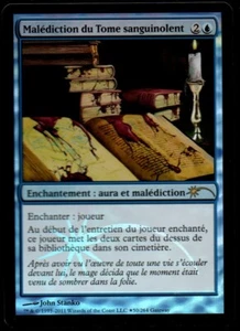 MRM FR/VF FOIL Mal�diction du Tome Sanguinolent - Curse of the Bloody MTG Magic - Imagen 1 de 1