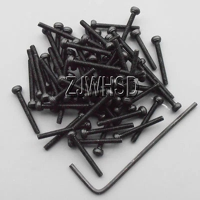 50pcs M2 x 16 Allen Hex Socket Cap Head Screw Ultra Hard Alloy Steel Bolt + Key - Image 1 of 2