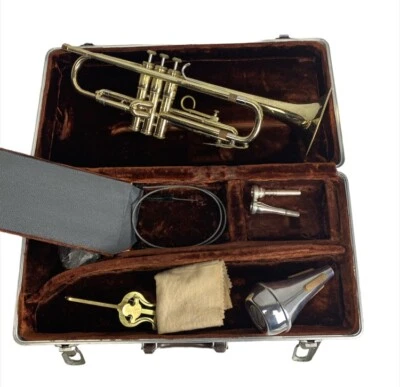 Vintage Olds Ambassador Fullerton California Brass Trumpet With Case #644383 - Image 1 of 4
