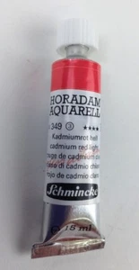 SCHMINCKE HORADAM AQUARELL 15ml TUBE 349 CADMIUM ROTLICHT KOSTENLOSER VERSAND - Bild 1 von 4