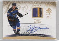 2017-18 SP Authentic 2007-08 Retro /25 Vince Dunn #R-VD RPA Rookie Patch Auto RC