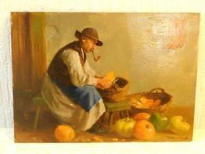 Cuadro "Granjero con verduras" firmado Horvath - Imagen 1 de 10