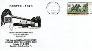LEISZ'S BRIDGE OVER SCHUYKILL - READING, PA 1973 FDC17691 - Picture 1 of 1