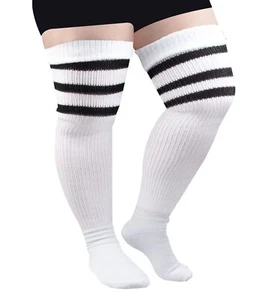 Plus Size Over Knee Thigh High Socks for Thick Thighs Women Extra Long Widene... - Picture 1 of 6