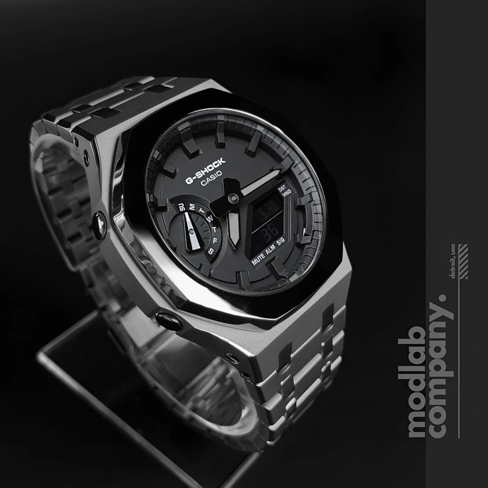 Casio G-Shock GA-2100 Custom Casioak Mod - Green - Royal Oak - Rubber Strap