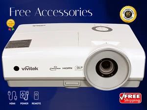 3600 Ansi Projektor DLP HD HDMI 1080p für Powerpoint Video Präsentation W / - Bild 1 von 10