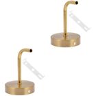  2 Sets Wall Light Support Stand Ceiling Lamp Holder Accessories Wrought Iron