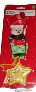 WILTON CHRISTMAS 3 Pc. Cookie Cutter Set ~ SANTA- PRESENT-STAR - Picture 1 of 1