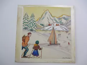 NINO MACNIGHT ORIGINAL PAINTING ANTIQUE BOOK ILLUSTRATION VINTAGE LISTED ARTIST - Picture 1 of 6
