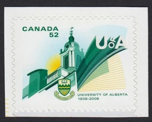 UNIVERSITY of ALBERTA = Canada 2008 #2263 MNH stamp CUT from Booklet BK370 - Picture 1 of 1