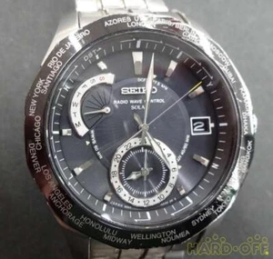 [Very Good WO SB 18cm] SEIKO 8B53-0AA1 Titanium Solar Radio Wave Men's 10BAR 40 - Picture 1 of 14