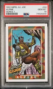 1991 Impel G.I. Joe Series #24 Alpine - PSA 10 GEM MINT - Picture 1 of 1