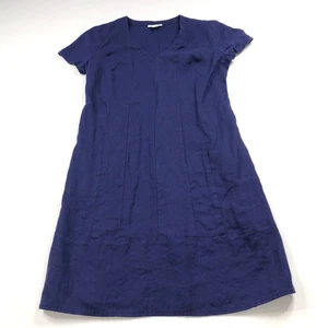 J. Jill Love Linen A-Line XS Petite Above Knee Dress Blue PLS READ - Picture 1 of 11