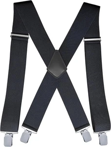 2 Pollici Bretelle Uomo Resistenti con Forti Clip Regolabile X-Back per Lavoro J - Foto 1 di 5