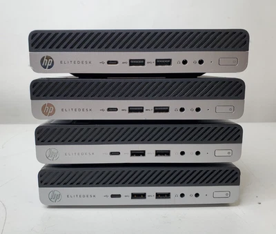Mixed 4x HP EliteDesk 800 G3/G4 Intel Core i5-6500T/i5-8500T 16GB RAM *NO HDD - Image 1 of 4